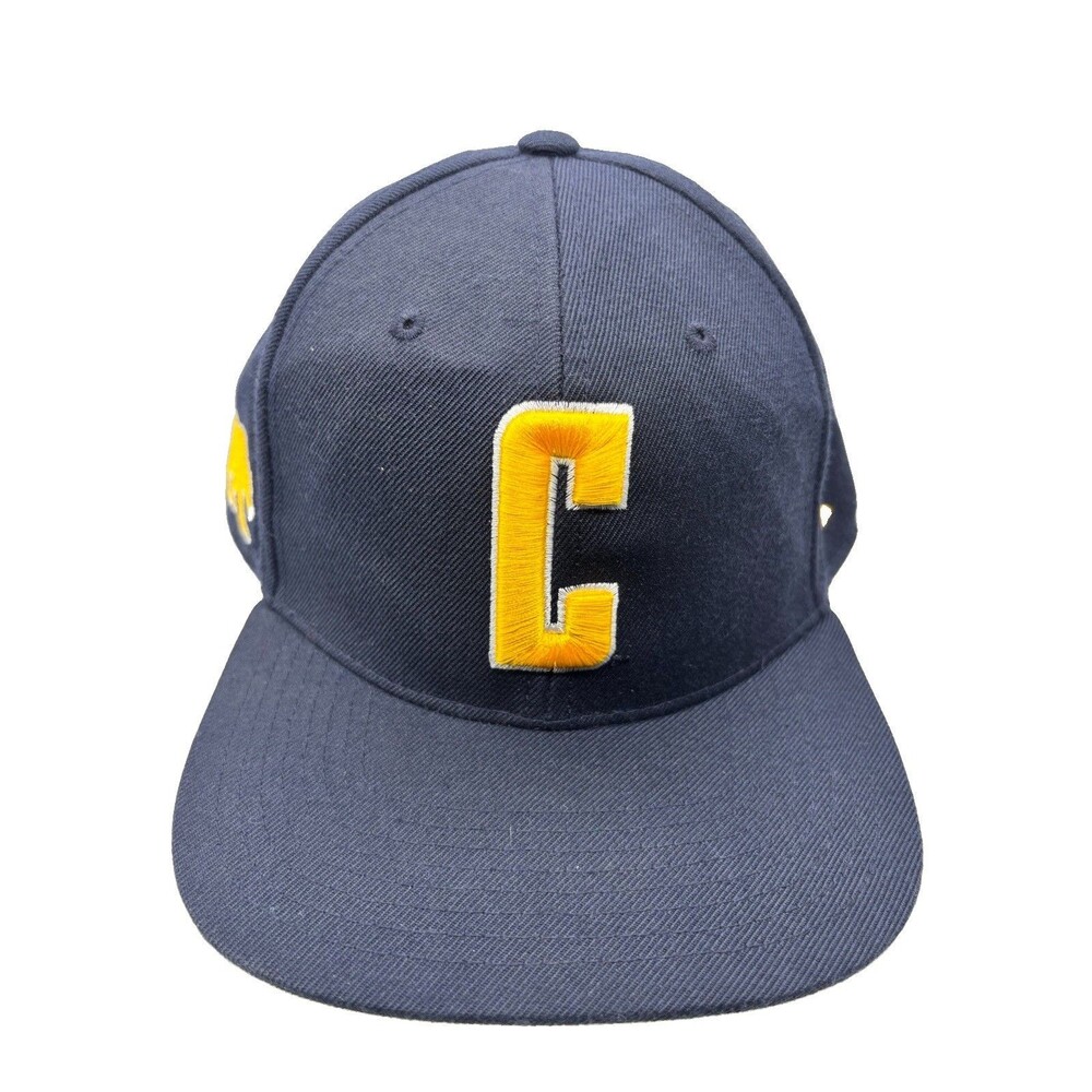 Cal Bears Zephyr Fitted Hat 7 1/2 Navy Blue Gold Embroidered California Wool
